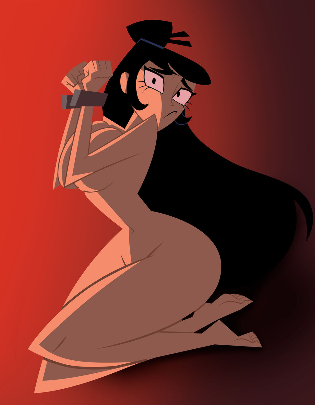 Cartoon Network Girls Naked - Hentai Busty â€“ 1girl barefoot big breasts black hair cartoon network  convenient censoring â€“ Hentai Busty