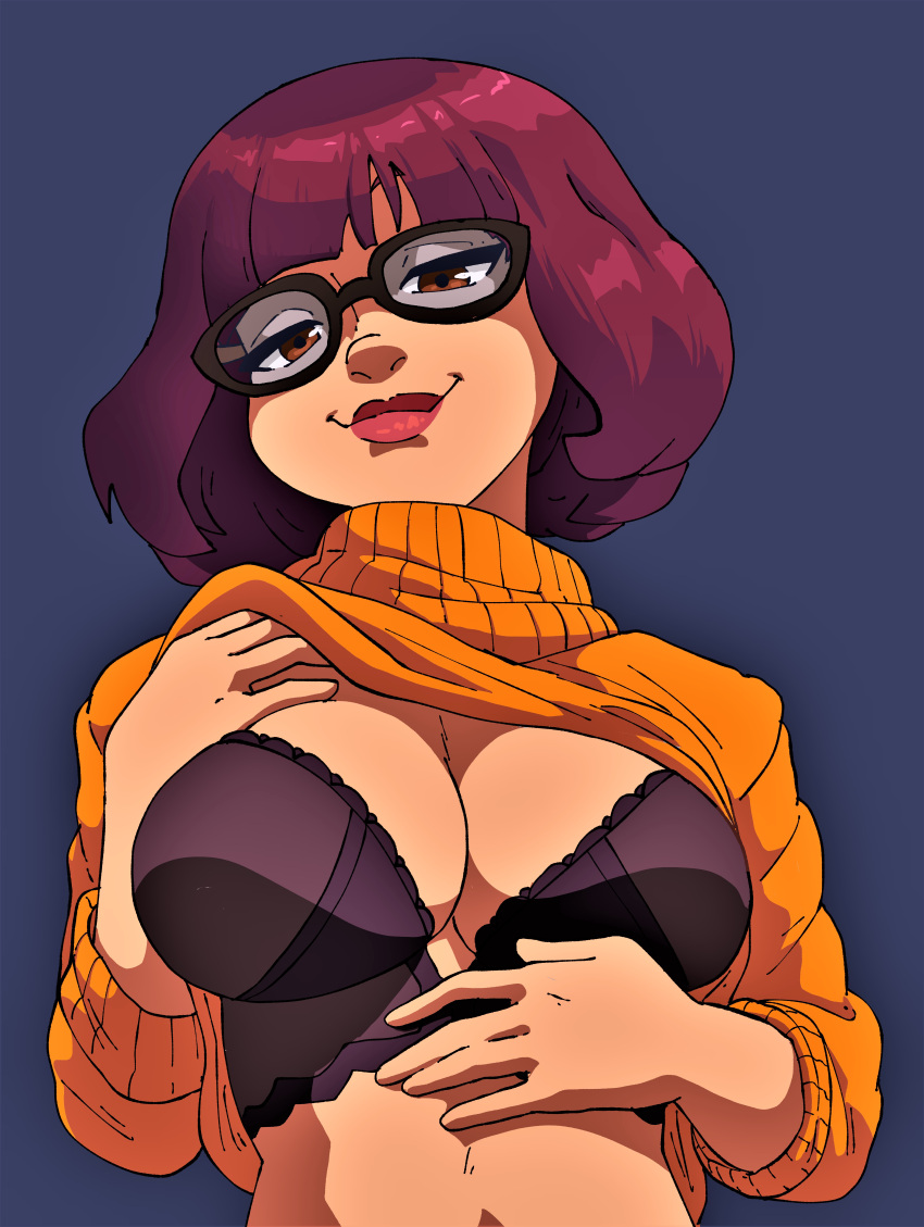 Cartoon Girls With Glasses Porn - Hentai Busty â€“ bra breasts flashing glasses inker comics scooby-doo sweater  lift velma â€“ Hentai Busty
