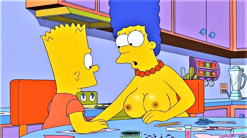 Hentai Busty â€“ bart simpson big breasts erect nipples marge simpson no bra  the simpsons â€“ Hentai Busty