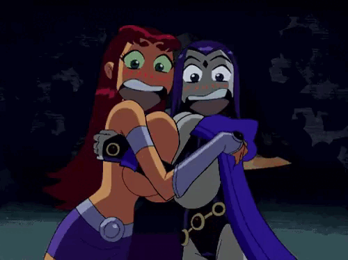 Raven Hentai Huge Boobs - Hentai Busty â€“ 2 girls animated big breasts dc comics gif huge breasts raven  (dc) scared â€“ Hentai Busty