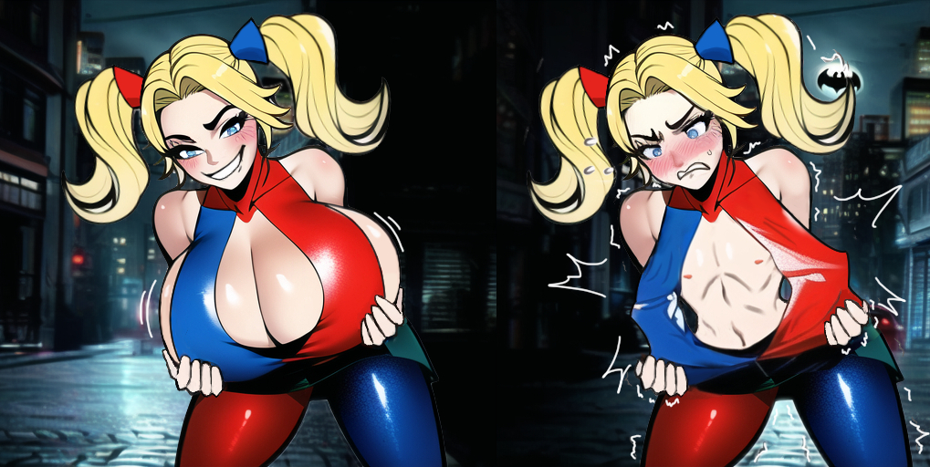 Harley Quinn Big Tits - Hentai Busty â€“ big breasts dc comics dc comics ghost-malone harley quinn  surprised â€“ Hentai Busty