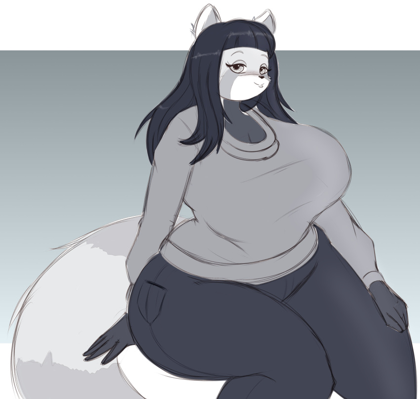 1girl big_breasts female furry saasmimzarts tagme