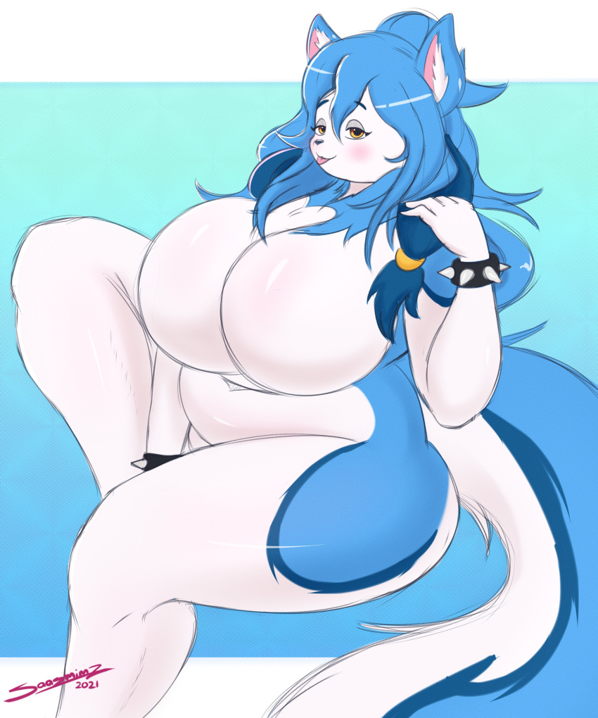 1girl big_breasts female furry saasmimzarts tagme