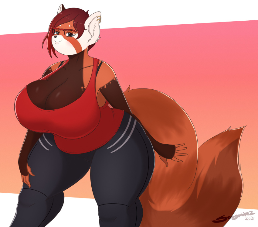 1girl big_breasts female furry saasmimzarts tagme