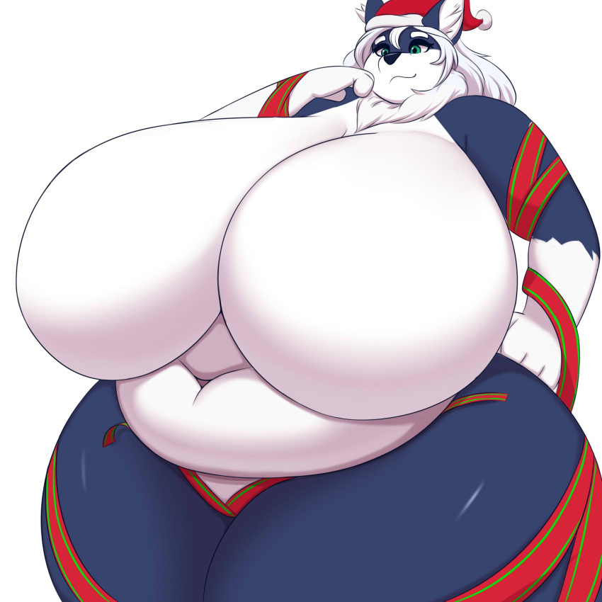 1girl big_ass big_belly big_breasts fat fat_ass fat_belly fat_breasts female furry plump tropicalfox_