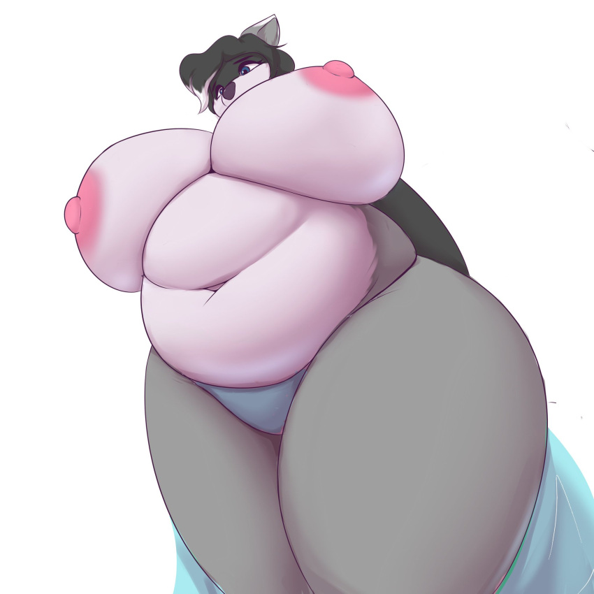 1girl big_ass big_belly big_breasts fat fat_ass fat_belly fat_breasts female furry plump tropicalfox_
