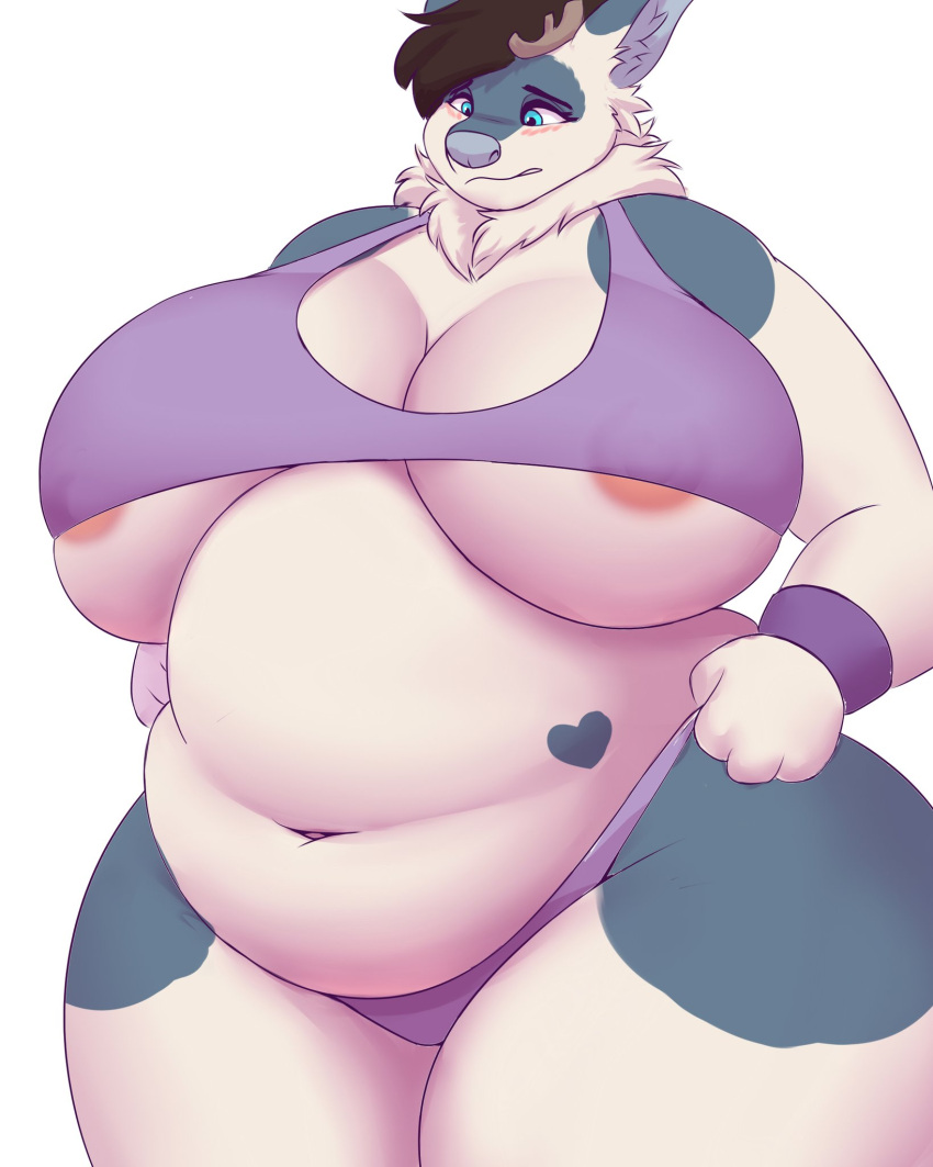 1girl big_ass big_belly big_breasts fat fat_ass fat_belly fat_breasts female furry plump tropicalfox_