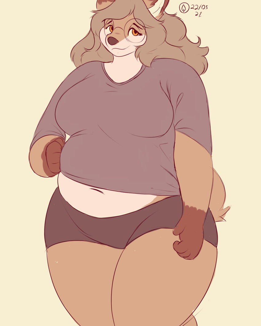 1girl big_ass big_belly big_breasts fat fat_ass fat_belly fat_breasts female fox furry plump tropicalfox_