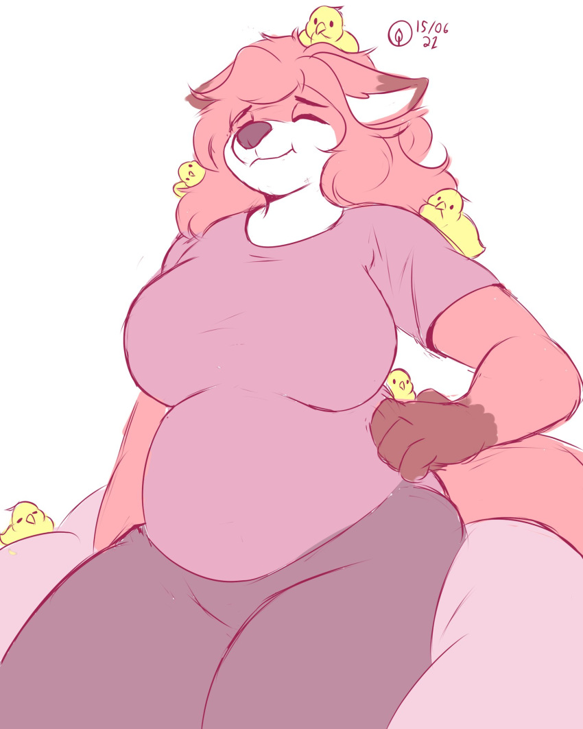 1girl big_ass big_belly big_breasts fat fat_ass fat_belly fat_breasts female fox furry plump tropicalfox_