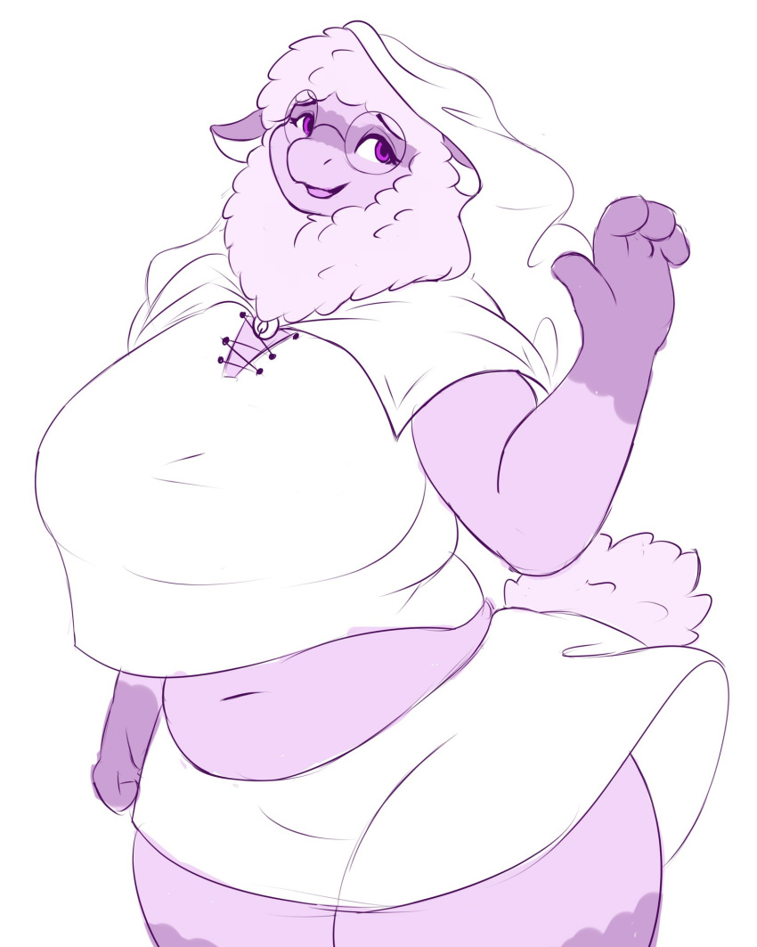 1girl big_ass big_belly big_breasts fat fat_ass fat_belly fat_breasts female furry plump tropicalfox_