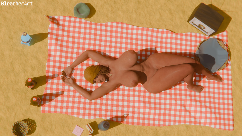 1girl 3d 3d_(artwork) 3d_background 3d_model 3d_render absurd_res absurd_res absurd_resolution beach big_ass big_ass big_breasts big_breasts big_nipples big_thighs bleacherart curvy curvy_body curvy_female curvy_figure curvy_hips high-angle_view high_res high_resolution large_ass large_butt laying_down life_is_strange life_is_strange:_double_exposure max_caulfield max_caulfield_(double_exposure) nude solo_female solo_focus video_game_character video_game_franchise video_games