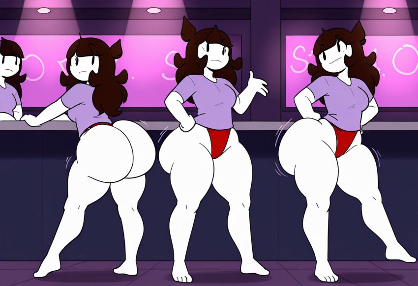 4girls ai_generated ass big_ass big_breasts breasts fundoshi fundoshilover101 huge_ass jaiden jaiden_animations