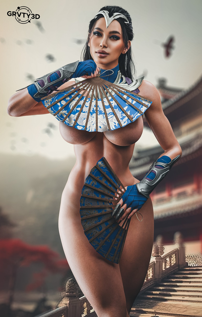 1girl 3d ass athletic_female big_ass big_breasts curvaceous curvy curvy_female curvy_figure female_abs female_only fit_female grvty3d kitana kitana_(new_era) midway_games mortal_kombat mortal_kombat_1_(2023) mortal_kombat_4 mortal_kombat_armageddon mortal_kombat_deadly_alliance mortal_kombat_deception mortal_kombat_ii thick_thighs ultimate_mortal_kombat_3