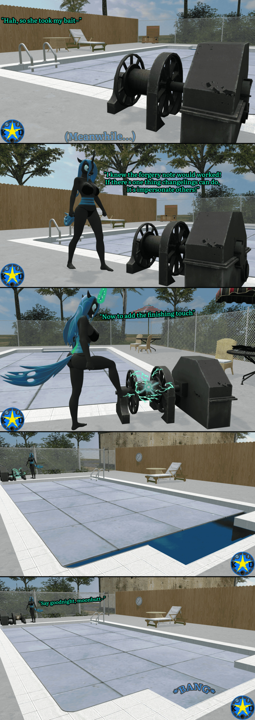 1girl big_ass big_breasts comic female friendship_is_magic hasbro kami_dragon my_little_pony page_10 queen_chrysalis queen_chrysalis_(mlp) sfm solo source_filmmaker