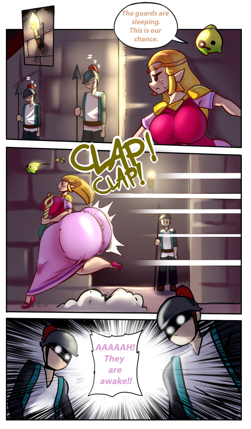 1girl ass big_ass big_breasts breasts gigantic_ass huge_ass nintendo princess_zelda schnauzercito the_legend_of_zelda