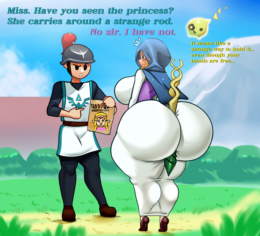 1girl ass big_ass big_breasts breasts gigantic_ass huge_ass nintendo princess_zelda schnauzercito the_legend_of_zelda