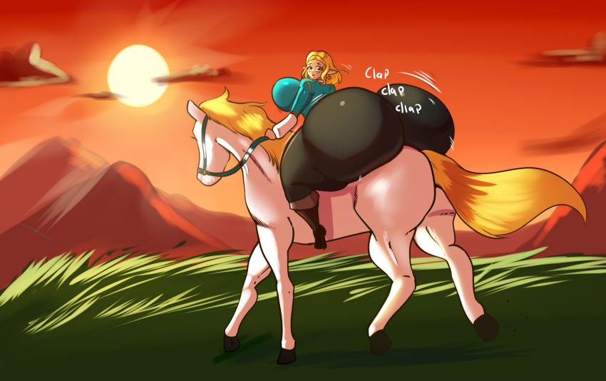1girl ass big_ass big_breasts breasts gigantic_ass huge_ass nintendo princess_zelda schnauzercito the_legend_of_zelda