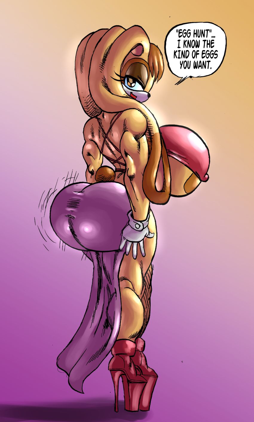 1girl ass big_ass big_breasts breasts goudadunn huge_ass huge_breasts sega sonic_the_hedgehog_(series) vanilla_the_rabbit