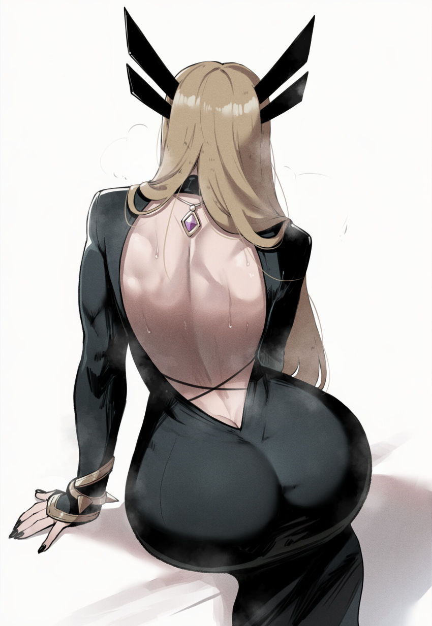 1girl big_breasts blonde_hair blue_eyes bubble_butt cleavage horny illyana_rasputin inviting_to_sex magik magik_(illyana_rasputin) magik_(marvel_rivals) magik_(punkchild) marvel marvel_comics marvel_rivals masoq095 pose sitting teasing thick_thighs x-men