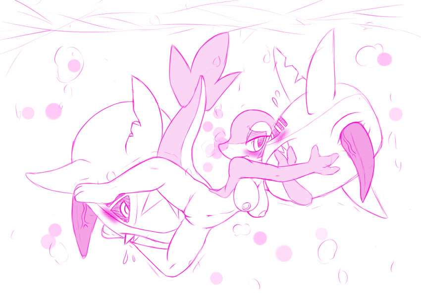 1girl 2019 2boys 3_toes anthro anthro_on_feral anthrofied areola ass barefoot belly big_breasts big_eyes big_penis big_tail blush breasts bubble bubbles clothing erection eye_contact feet female female_on_feral feral feral_on_anthro fish genital_slit group half-closed_eyes high_res huge_penis large_penis larger_female looking_at_viewer male mammal marine monochrome navel nintendo nipples nude open_mouth original_character penis penis_awe pink_and_white pokemon pokemon_(species) pokemon_bw pussy reptile rivvoncat scalie shark sharpedo size_difference sketch slit smaller_male snake snivy spread_legs swimming tail tapering_penis teeth thick_thighs thigh_gap underwater veins veiny_penis video_games water white_background wide_hips zoophilia