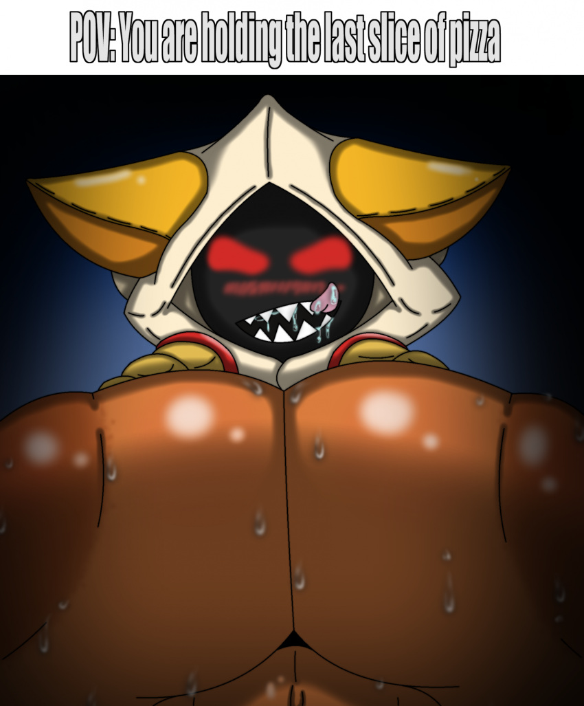 1girl 1girls arc_system_works big_breasts blazblue bootlegkaka breasts dark-skinned_female dark_skin fecharis kaka_(blazblue) meme taokaka