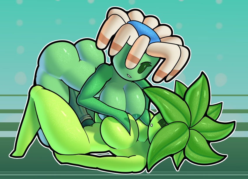 1futa 1girl 1girls big_breasts bloomerang_(pvz) breasts doregami futanari intersex plants_vs_zombies plants_vs_zombies_2:_it's_about_time tagme umbrella_leaf_(pvz) yuri