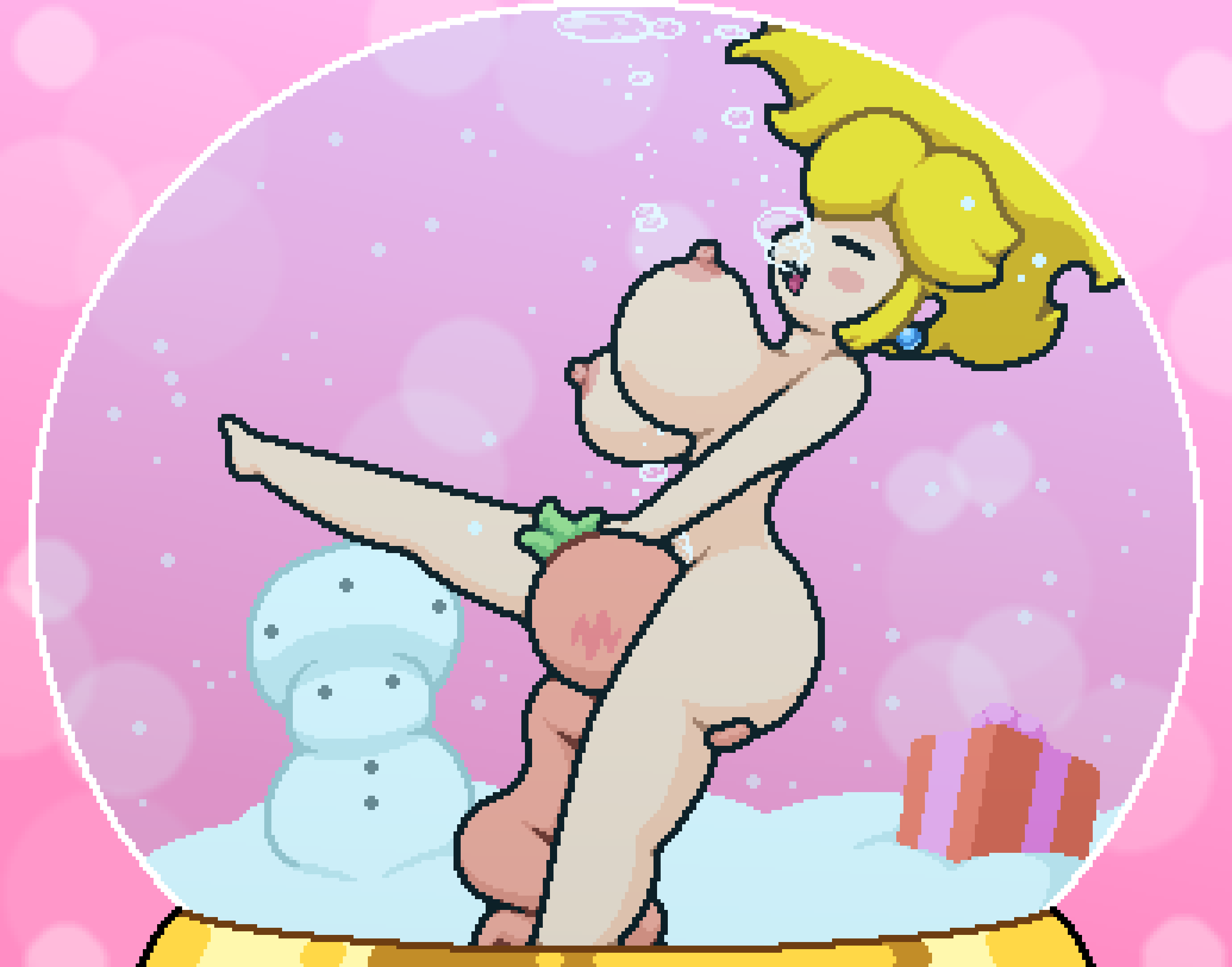 1boy 1boy1girl 1girl air_bubble air_bubbles ass barefoot big_breasts blonde blonde-haired_female blonde_female blonde_hair blush breasts bubble bubbles earring eating_pussy female gift_box happy happy_sex holding_ass huge_breasts jewelry male mario_(series) nintendo nipples nude nude_female nude_male oral oral_sex original plant plant_humanoid present princess princess_peach pussylicking snow snowglobe solo super_mario_bros. thighs toad_(mario) tomato tomato_(okami_tomato) trapped underwater underwater_cunnilingus underwater_sex water zxtomatofan