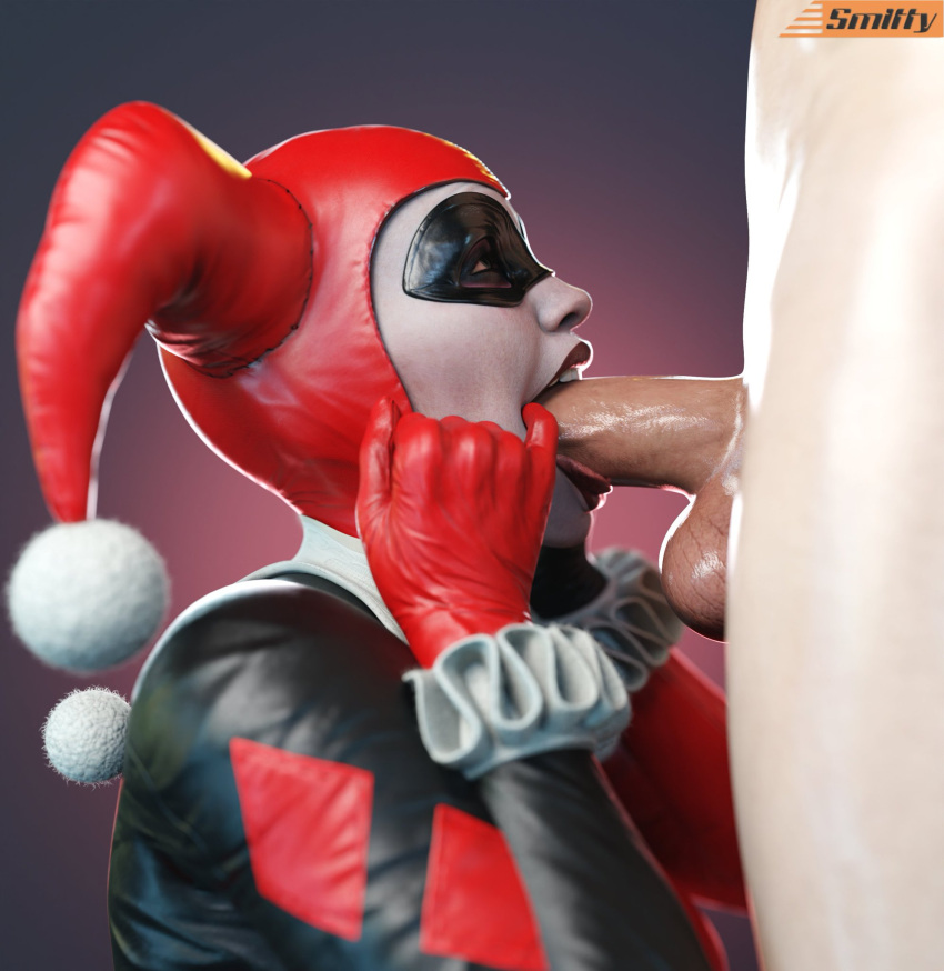 1boy 1girl 1girls 3d ass batman:_arkham_knight batman_(series) big_breasts big_breasts big_breasts breasts breasts bust curvaceous curvy curvy_figure dc_comics dc_comics deepthroat fellatio fellatio female_focus fishhooking full_color fully_clothed harley_quinn harley_quinn_(classic) harley_quinn_(injustice) hips hourglass_figure huge_breasts human injustice_2 legs light-skinned_female light_skin male male/female mature mature_female mature_male open_mouth oral outercourse slim_waist smitty34 straight thick thick_hips thick_legs thick_thighs thighs toothy_fellatio top_heavy voluptuous waist wide_hips