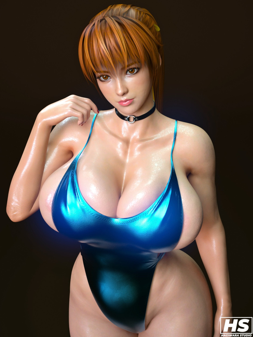 1girl 1girl 3d alluring big_breasts big_breasts bikini dead_or_alive dead_or_alive_2 dead_or_alive_3 dead_or_alive_4 dead_or_alive_5 dead_or_alive_6 dead_or_alive_xtreme_venus_vacation female_only fit_female hagiwara_studio kasumi kasumi_(doa) kunoichi one-piece_bikini orange_eyes orange_hair silf swimsuit tagme tecmo thick_thighs wide_hips