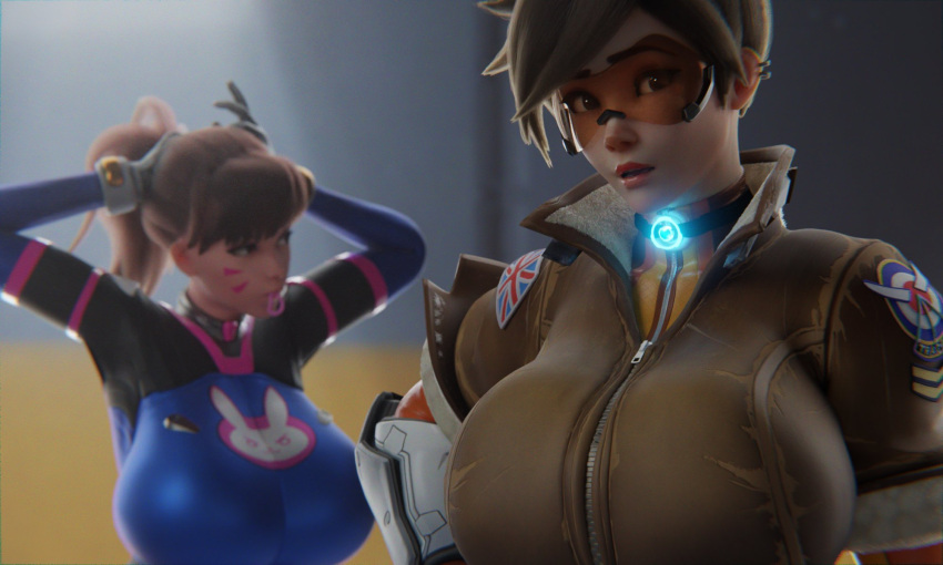 1girl 2_girls 3d 3d_(artwork) 3d_art 3d_artwork activision art big_ass big_breasts big_thighs blizzard_entertainment bottopbot2 breasts breasts_bigger_than_head bust curvaceous curvy curvy_figure d.va enormous_breasts gigantic_breasts hana_song hips huge_ass huge_breasts large_ass lena_oxton light-skinned_female light_skin massive_breasts mature mature_female overwatch scrag_d.va scrag_tracer slim_waist tagme thick thick_hips thick_legs thick_thighs thighs tracer voluptuous waist wide_hips