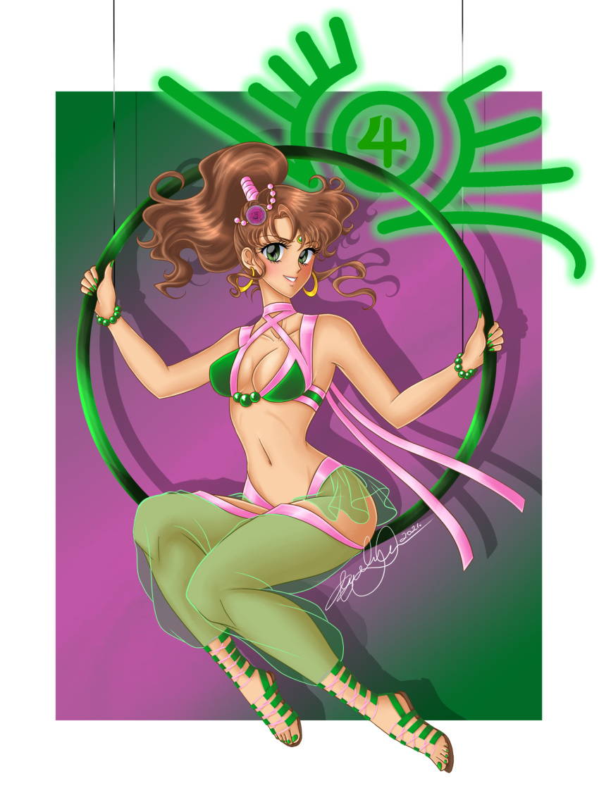 1girl adult_swim alluring ass big_breasts bishoujo_senshi_sailor_moon bishoujo_senshi_sailor_moon_r bishoujo_senshi_sailor_moon_r_the_movie bishoujo_senshi_sailor_moon_s bishoujo_senshi_sailor_moon_s_the_movie bishoujo_senshi_sailor_moon_supers bishoujo_senshi_sailor_moon_supers_the_movie bra brown_hair emilia89 green_eyes harem_outfit hypnosis large_ass makoto_kino medium_breasts midriff navel panties thick_thighs toei_animation toonami viz_media wide_hips