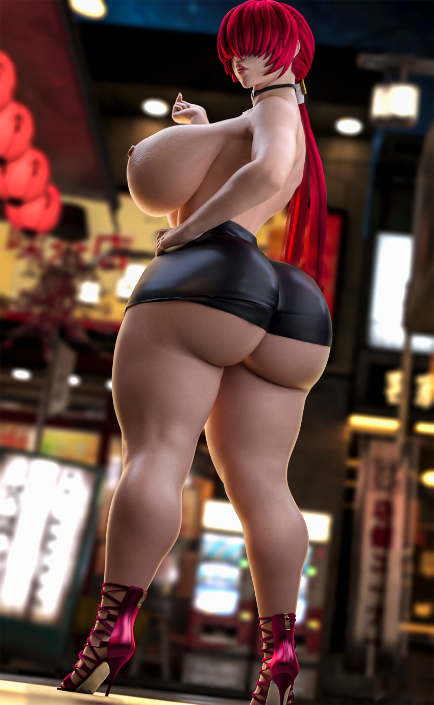 1girl 1girls 3d 3d_(artwork) 3d_art 3d_artwork art big_ass big_breasts breasts breasts_out bubble_butt busty_female clothed clothed_female digital_art digital_artwork_(media) digital_media digital_media_(artwork) fat_ass female_focus from_behind huge_ass huge_breasts king_of_fighters light-skinned_female light_skin long_hair looking_back nixmare nixmare_(artist) pale-skinned_female pale_skin ponytail red_hair shermie_(kof) shiny_clothes shiny_skin skirt skirt_lift standing tagme thick thick_ass thick_lips thick_thighs thighs tits_out twin_tails upskirt voluptuous voluptuous_female