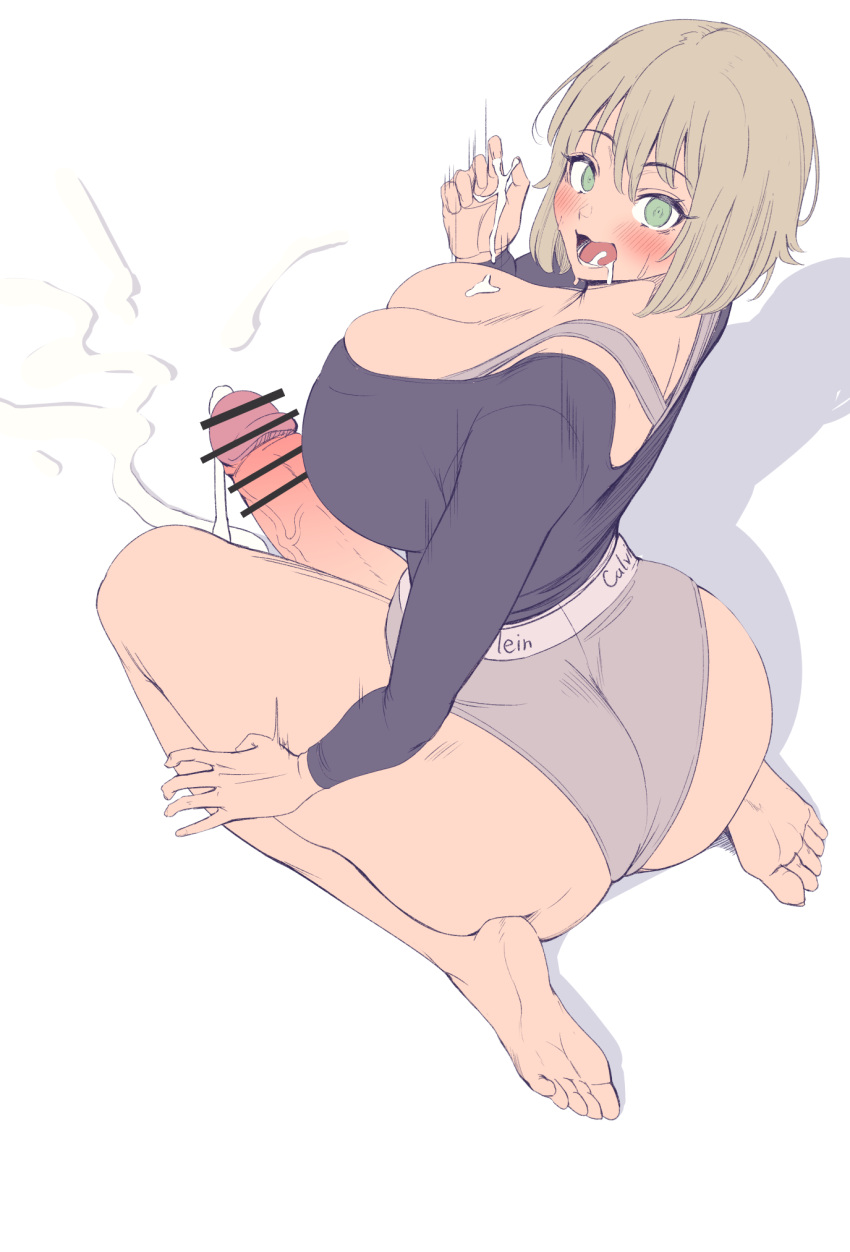 1futa ass big_ass big_breasts breasts calvin_klein cum cum_in_mouth ejaculation erection futanari huge_ass huge_breasts huge_penis original original_character yana_(nekoarashi)