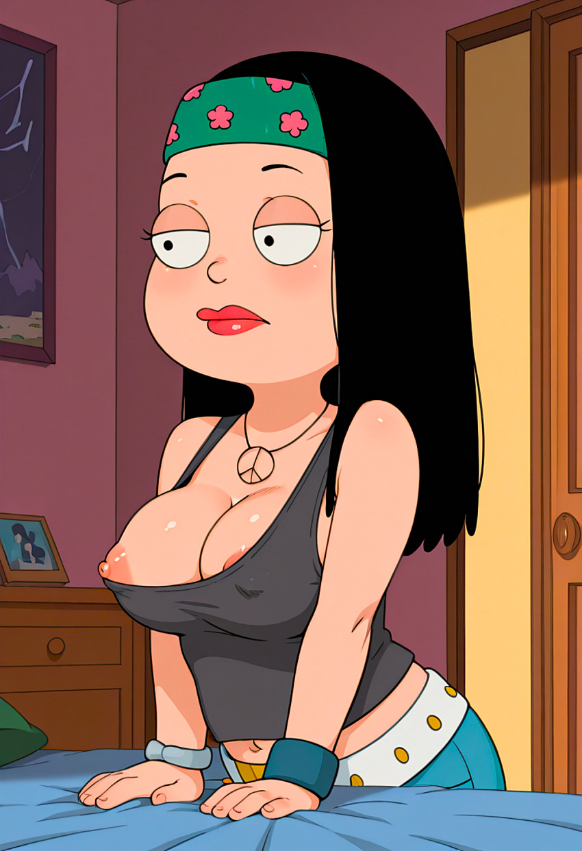 american_dad big_breasts erect_nipples hayley_smith no_bra