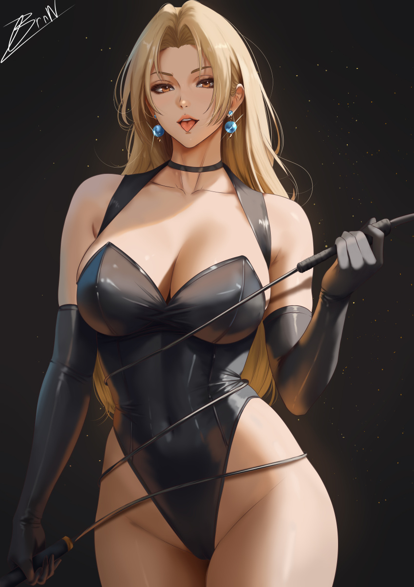 1girl big_breasts blonde_hair brnn brown_eyes bubble_butt cleavage horny inviting_to_sex jujutsu_kaisen looking_at_viewer pose standing teasing thick_thighs tsukumo_yuki tsukumo_yuki_(jujutsu_kaisen) yuki_tsukumo