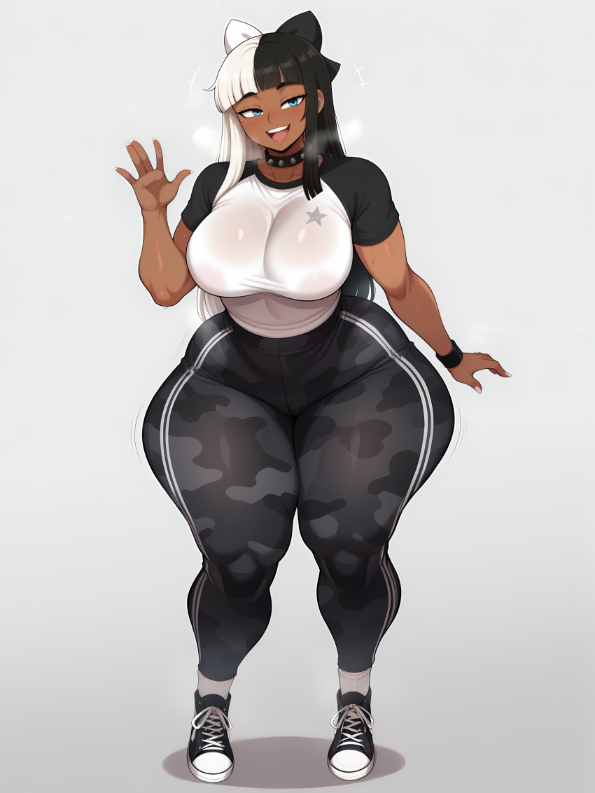 1girl ai_generated ass big_ass big_breasts breasts celeste_(memch0) el_memc huge_ass huge_breasts memch0 original original_character